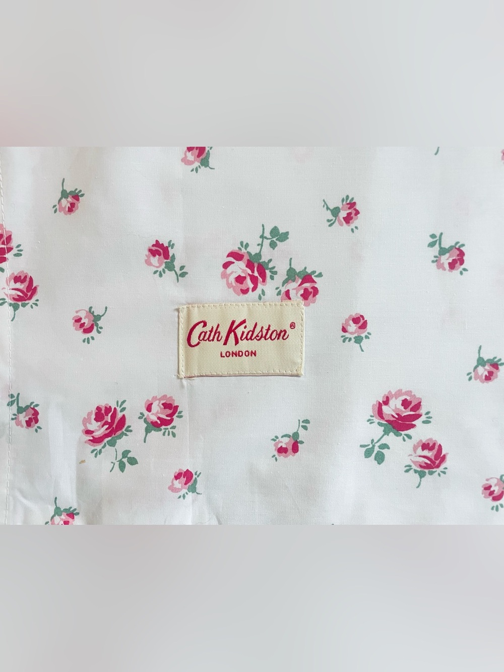 Cath Kidston London Pillowcases Pink Roses 100% Cotton Shabby Chic King Sz